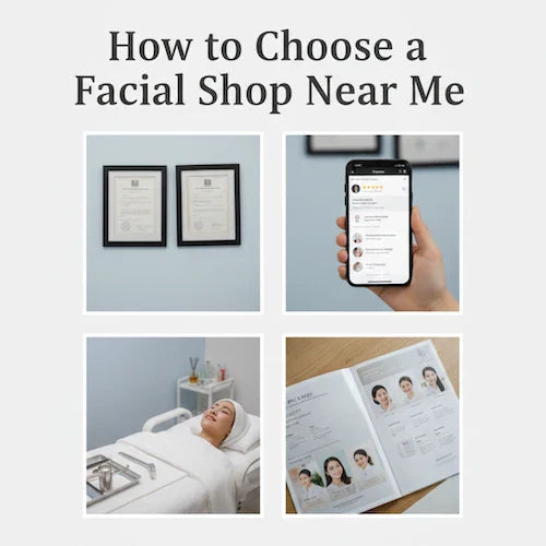 how to choose a facial shop near me?